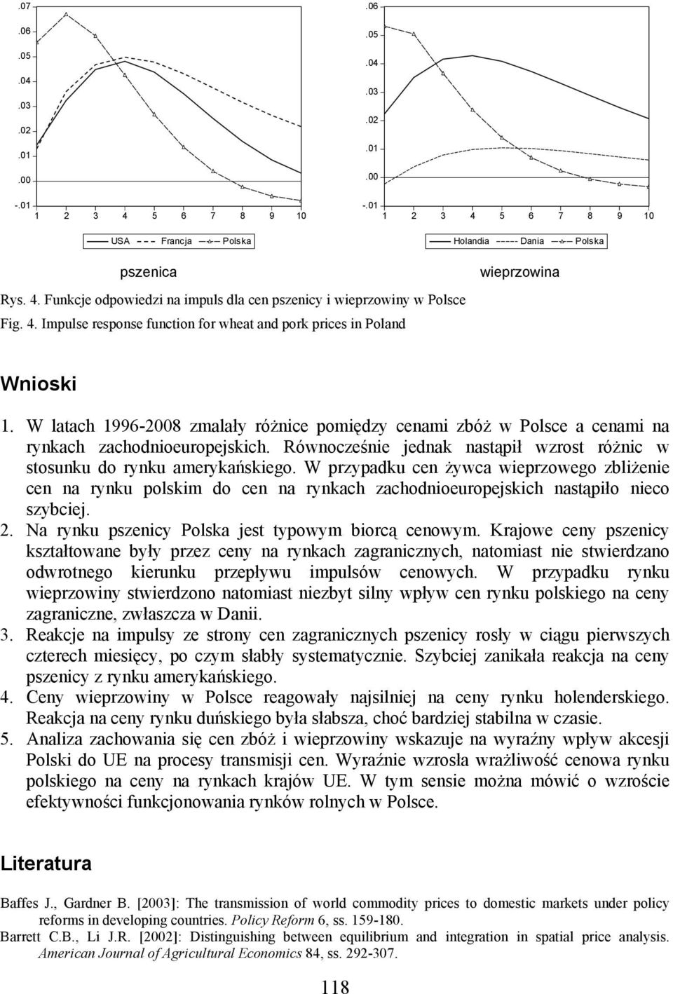 Równocześnie jednak nastąpił wzrost różnic w stosunku do rynku amerykańskiego.
