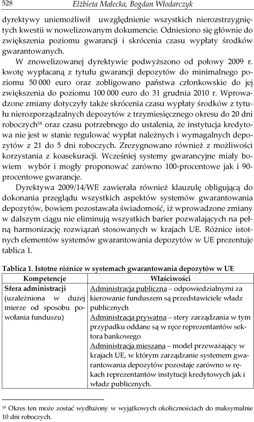 kwotę wypłacaną z tytułu gwarancji depozytów do minimalnego poziomu 50 000 euro oraz zobligowano państwa członkowskie do jej zwiększenia do poziomu 100 000 euro do 31 grudnia 2010 r.