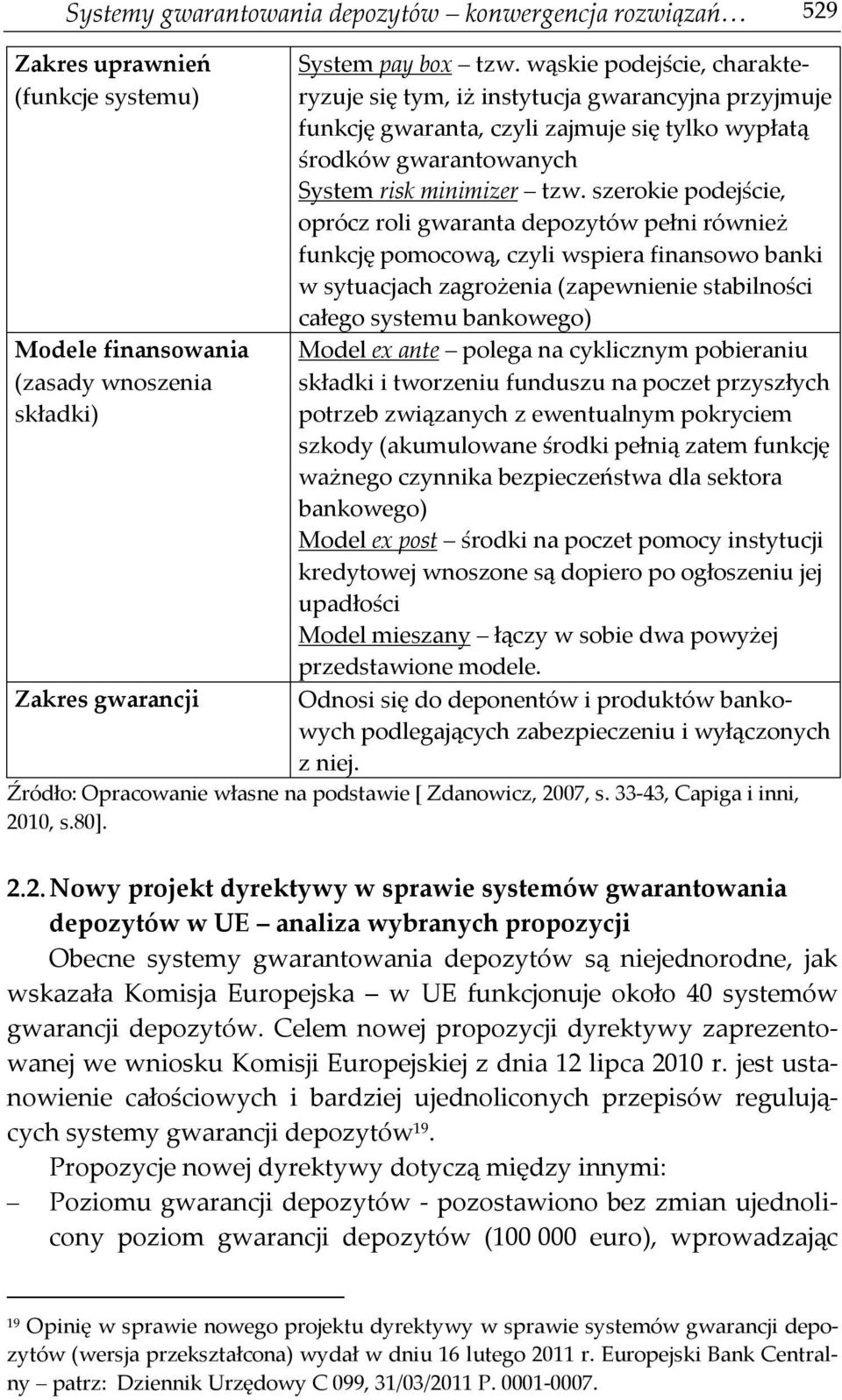 szerokie podejście, oprócz roli gwaranta depozytów pełni również funkcję pomocową, czyli wspiera finansowo banki w sytuacjach zagrożenia (zapewnienie stabilności całego systemu bankowego) Model ex