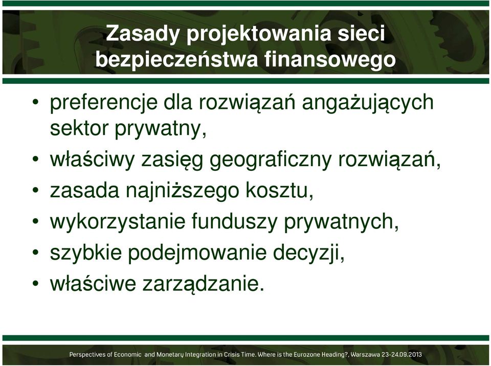 geograficzny rozwiązań, zasada najniższego kosztu, wykorzystanie