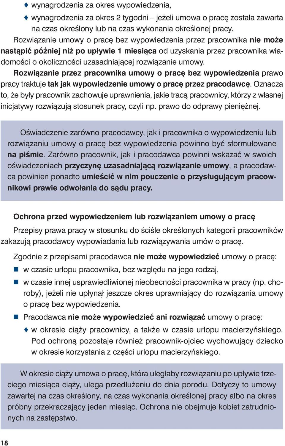 ści uza sad nia ją cej roz wią za nie umo wy.