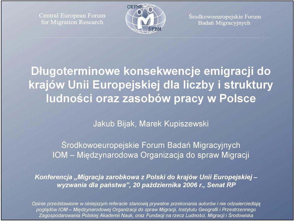 wyzwania dla państwa, 20 października 2006 r.