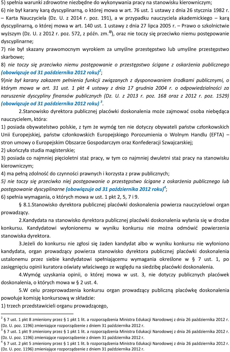 Prawo o szkolnictwie wyższym (Dz. U. z 2012 r. poz. 572, z późn. zm.