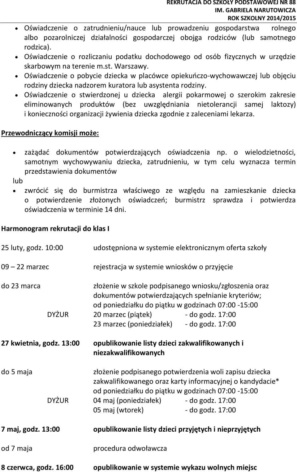 Oświadczenie o rozliczaniu podatku dochodowego od osób fizycznych w urzędzie skarbowym na terenie m.st. Warszawy.