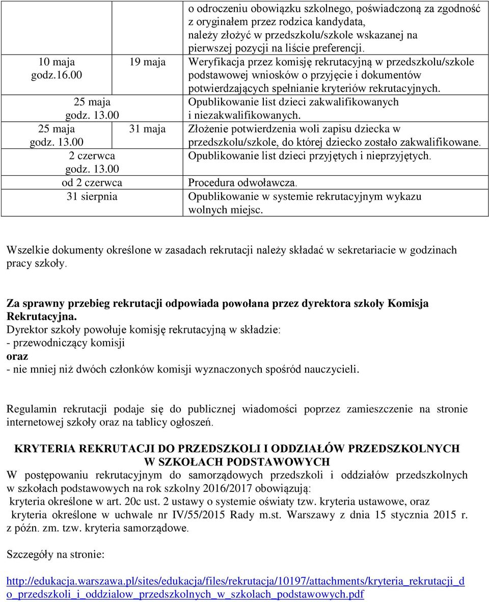 pozycji na liście preferencji.