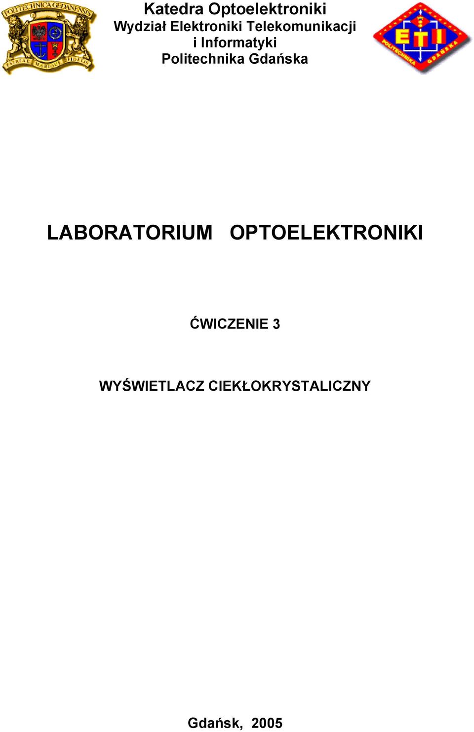 LABORATORIUM OPTOELEKTRONIKI