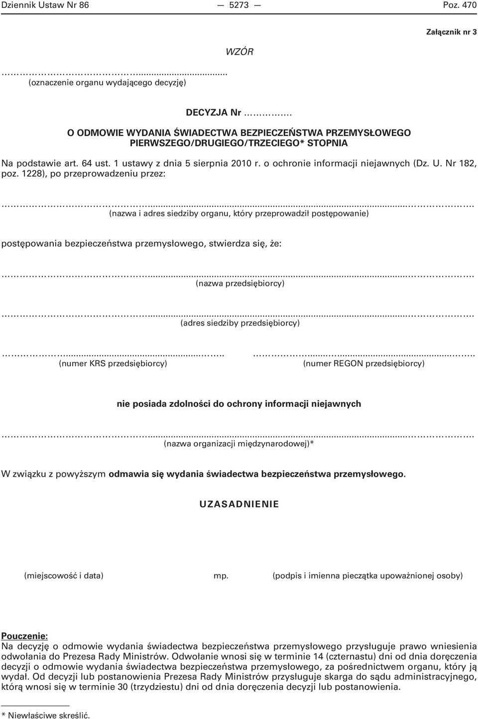 Nr 182, poz.
