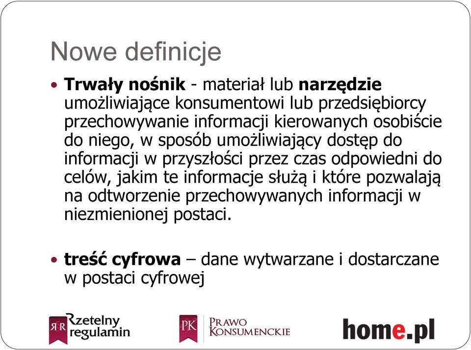 przyszłości przez czas odpowiedni do celów, jakim te informacje służą i które pozwalają na odtworzenie