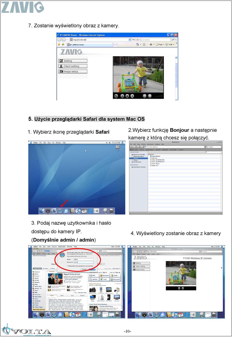 Wybierz ikonę przeglądarki Safari 2.
