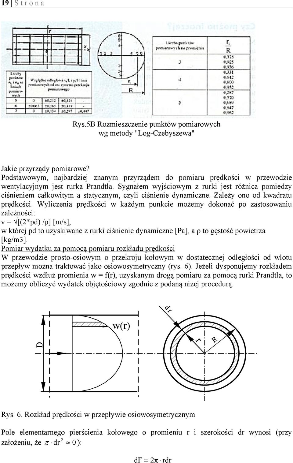 Sygnałem wyjściowym z rurki jest różnica pomiędzy ciśnieniem całkowitym a statycznym, czyli ciśnienie dynamiczne. Zależy ono od kwadratu prędkości.