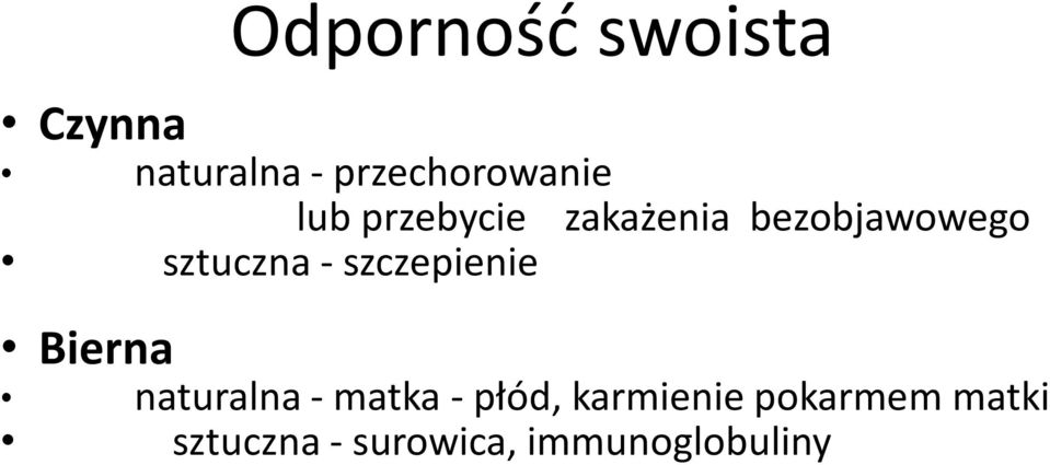 szczepienie Bierna naturalna - matka - płód,
