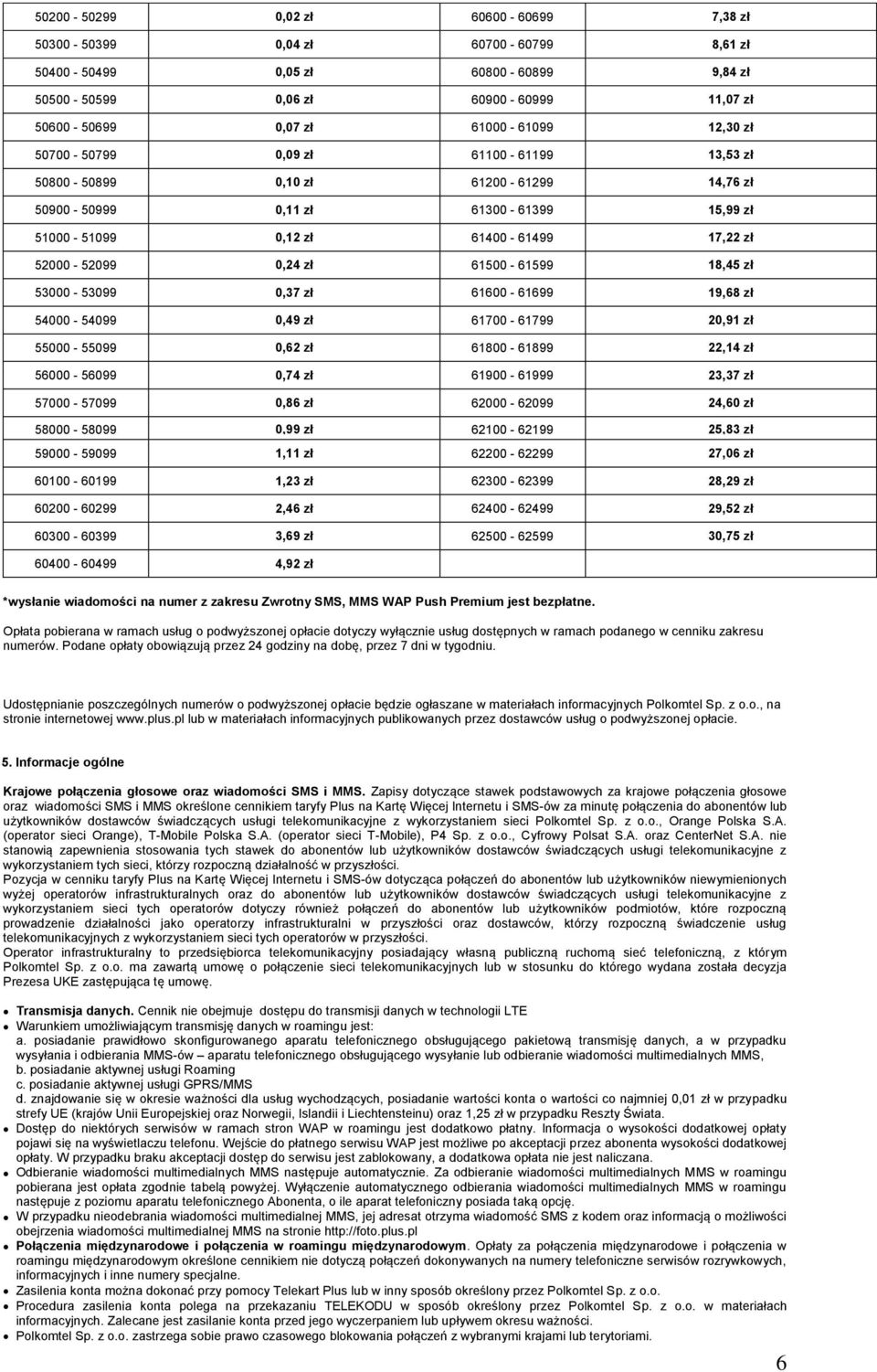 18,45 zł 53000-53099 0,37 zł 61600-61699 19,68 zł 54000-54099 0,49 zł 61700-61799 20,91 zł 55000-55099 0,62 zł 61800-61899 22,14 zł 56000-56099 0,74 zł 61900-61999 23,37 zł 57000-57099 0,86 zł