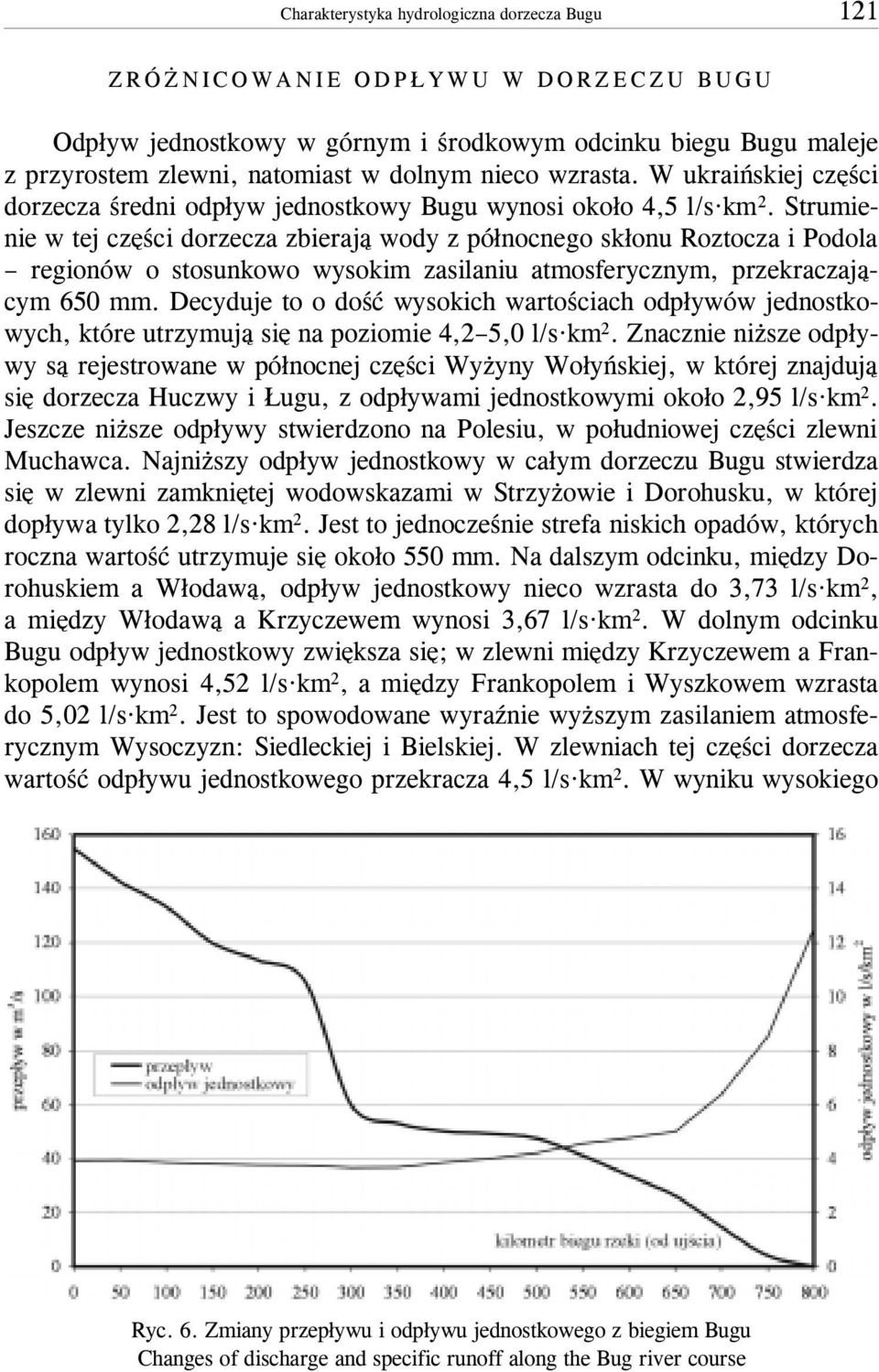 Strumienie w tej czêœci dorzecza zbieraj¹ wody z pó³nocnego sk³onu Roztocza i Podola regionów o stosunkowo wysokim zasilaniu atmosferycznym, przekraczaj¹cym 650 mm.