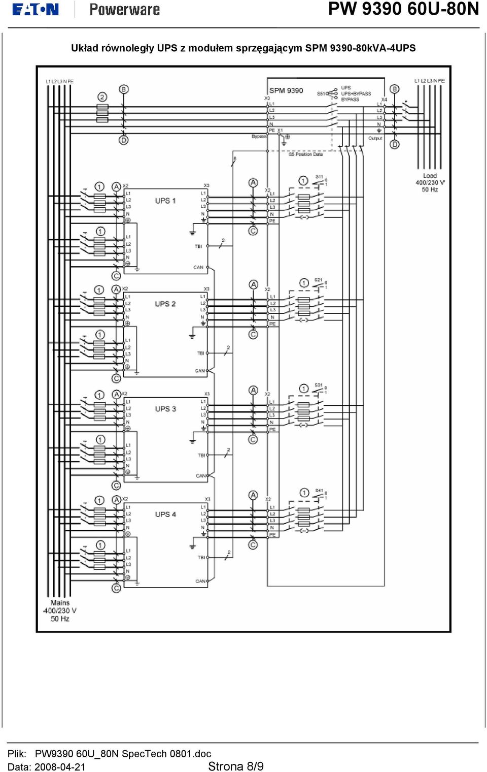 SPM 9390-80kVA-4UPS