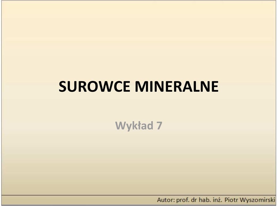 Wykład 7