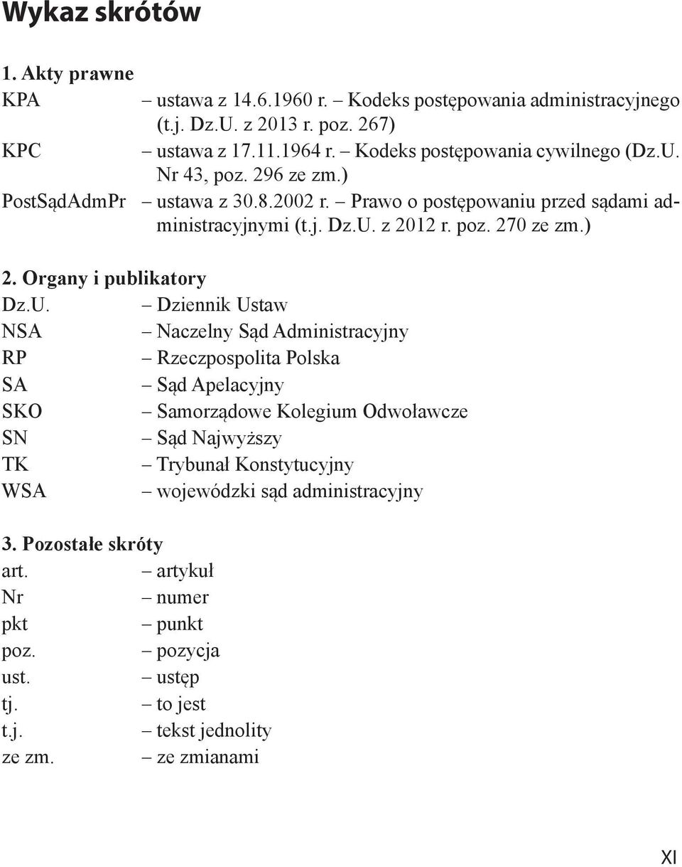 ) 2. Organy i publikatory Dz.U.