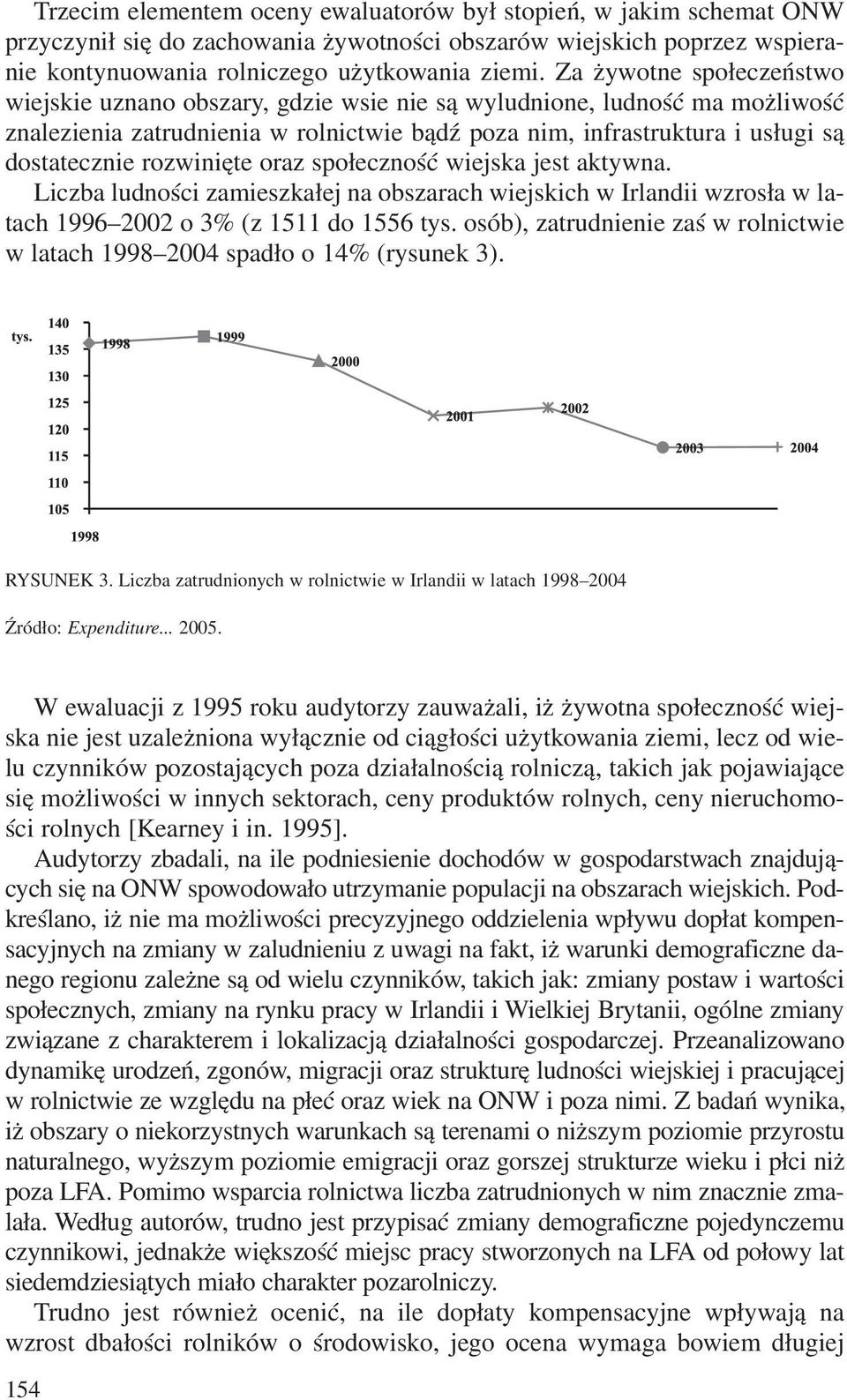 rozwiniête oraz spo³ecznoœæ wiejska jest aktywna. Liczba ludnoœci zamieszka³ej na obszarach wiejskich w Irlandii wzros³a w latach 1996 2002 o 3% (z 1511 do 1556 tys.