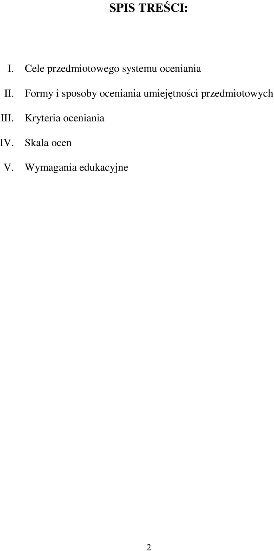 Formy i sposoby oceniania umiejętności