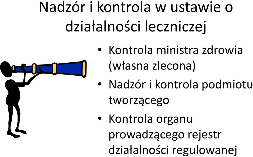 zlecona) Nadzór i kontrola podmiotu tworzącego