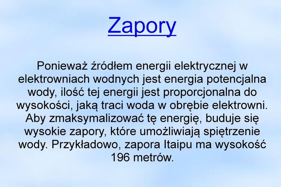 woda w obrębie elektrowni.