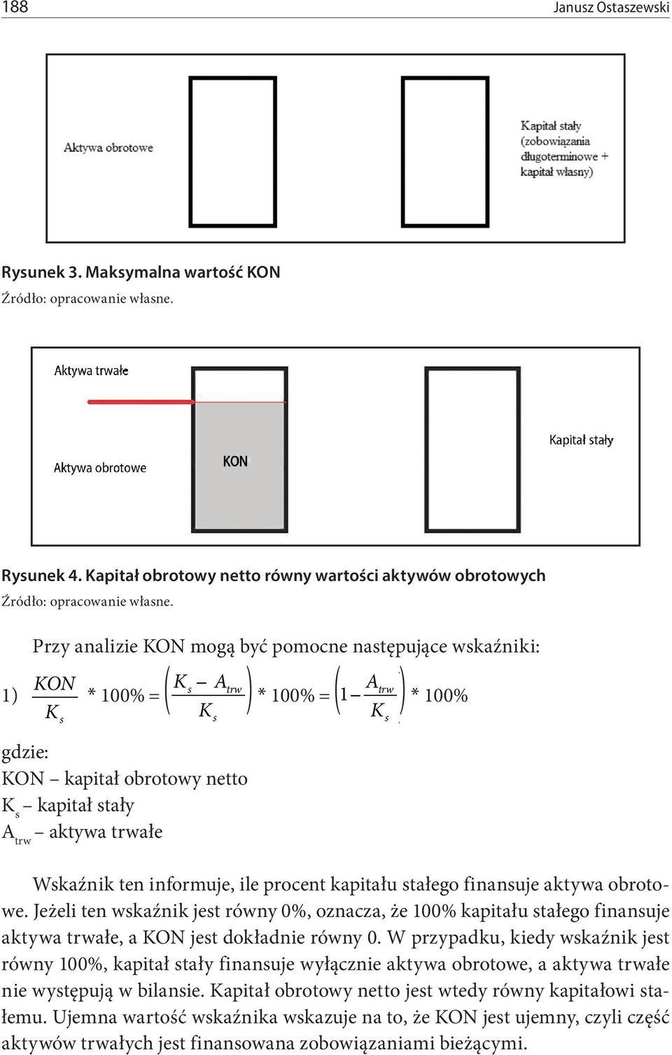 kapitał obrotowy netto K s kapitał stały A trw aktywa trwałe Wskaźnik ten informuje, ile procent kapitału stałego finansuje aktywa obrotowe.