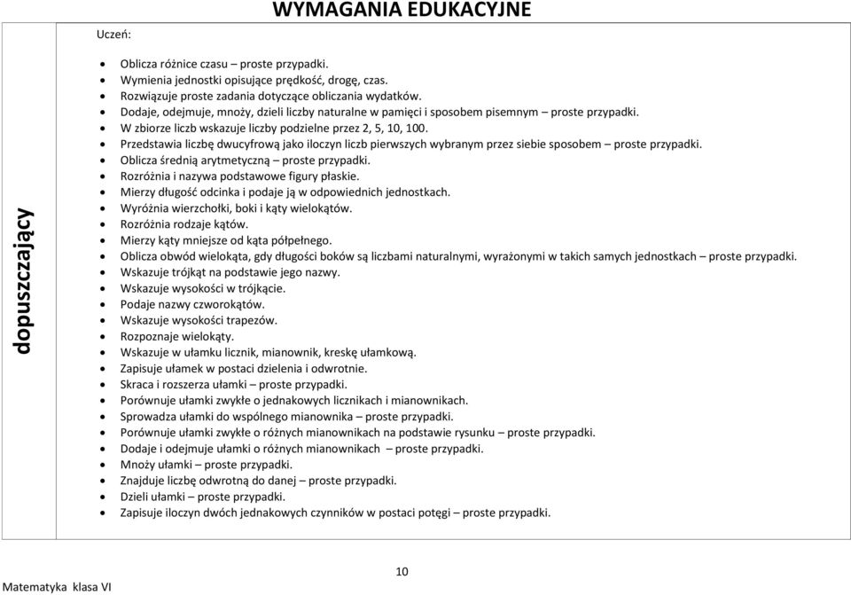 Przedstawia liczbę dwucyfrową jako iloczyn liczb pierwszych wybranym przez siebie sposobem proste przypadki. Oblicza średnią arytmetyczną proste przypadki.