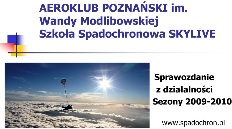 Spadochronowa SKYLIVE