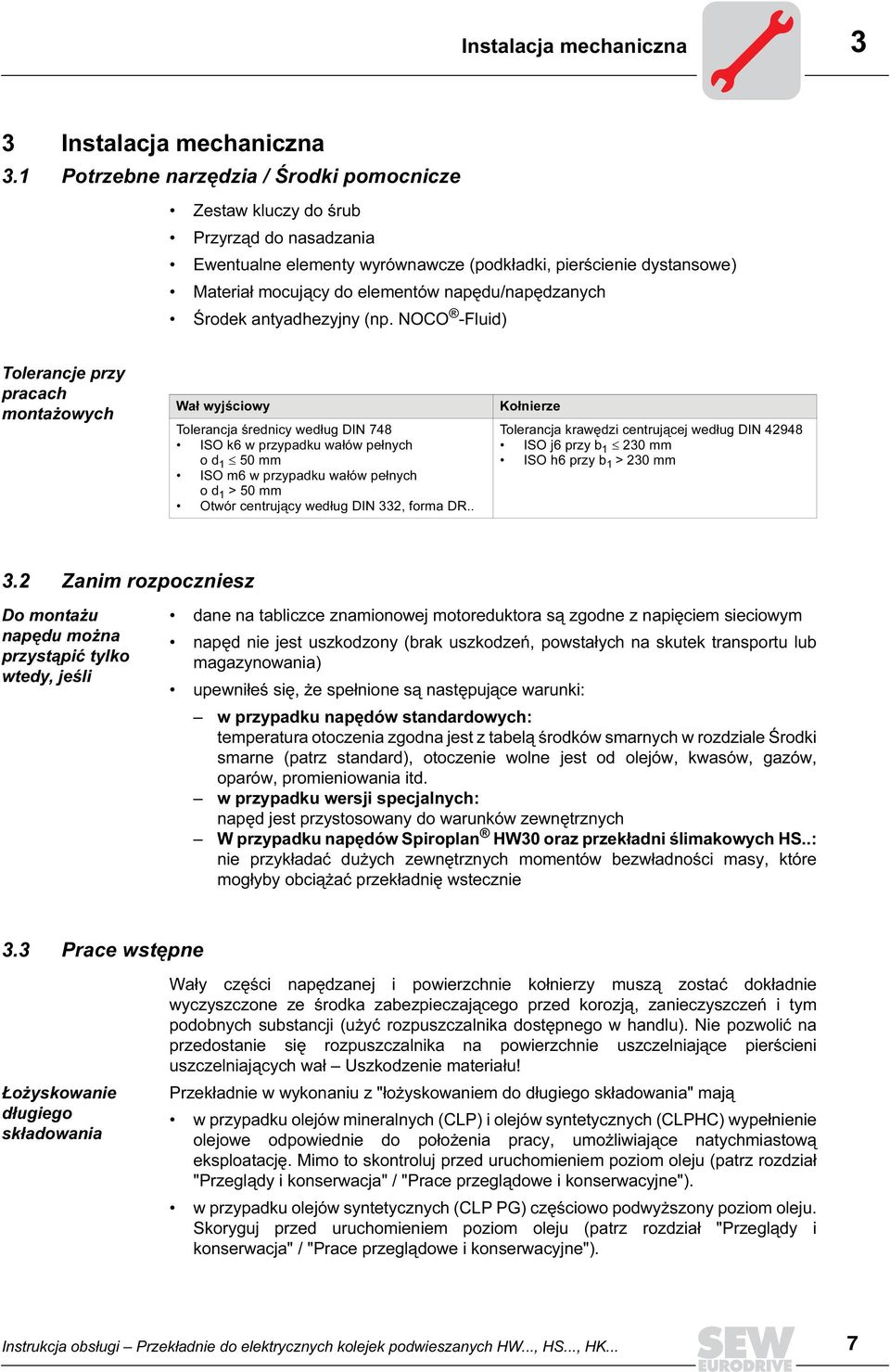 napędu/napędzanych Środek antyadhezyjny (np.