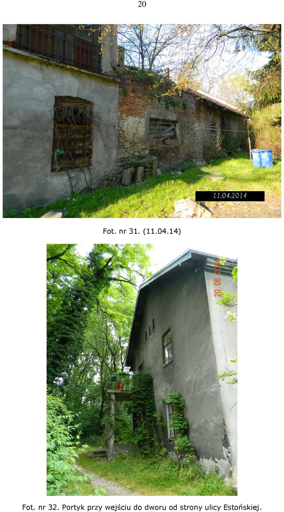 Portyk przy wejściu do