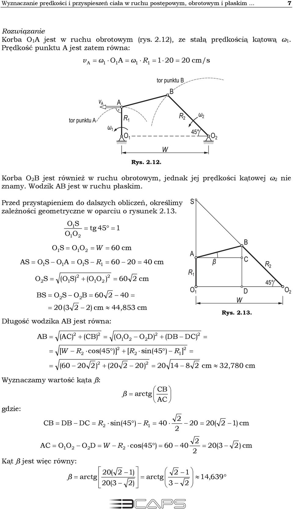 Przed przysąpieiem do dlszych obliczeń, określimy zleżości geomerycze w oprciu o rysuek.