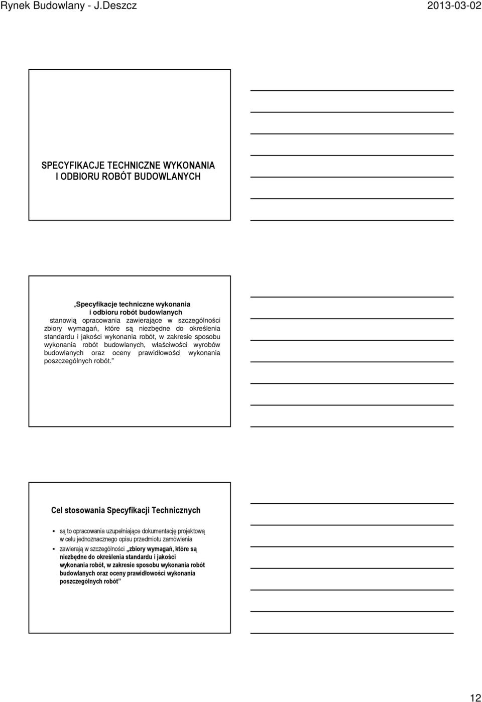 poszczególnych robót.