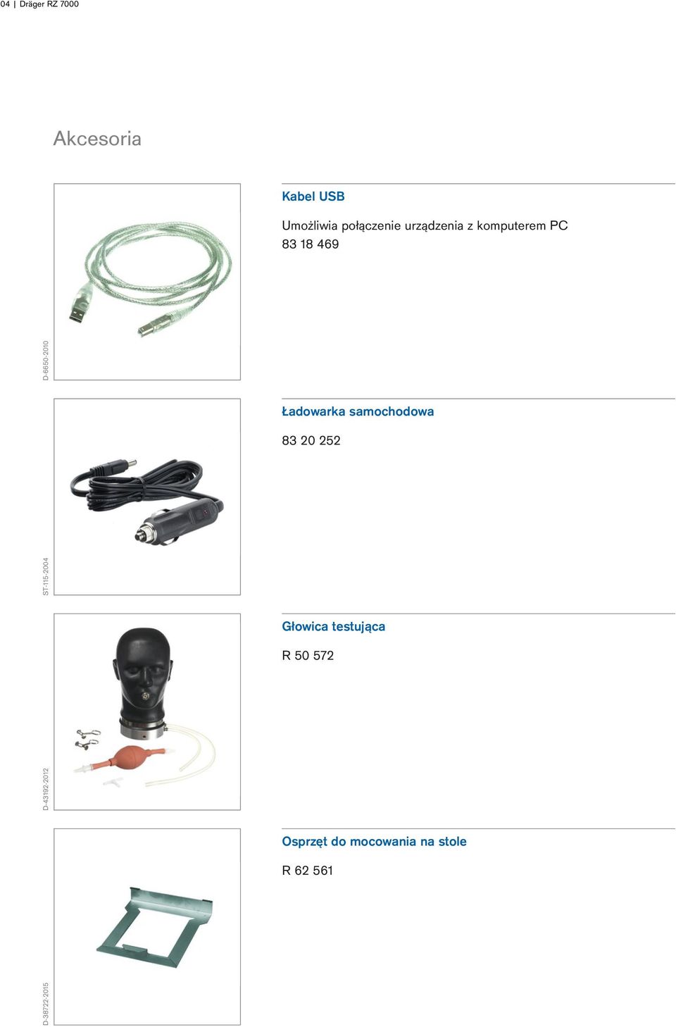 samochodowa ST-115-2004 83 20 252 Głowica testująca