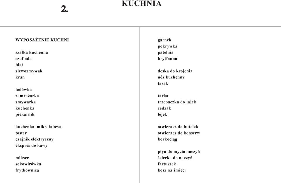 frytkownica garnek pokrywka patelnia brytfanna deska do krojenia nóż kuchenny tasak tarka trzepaczka do jajek