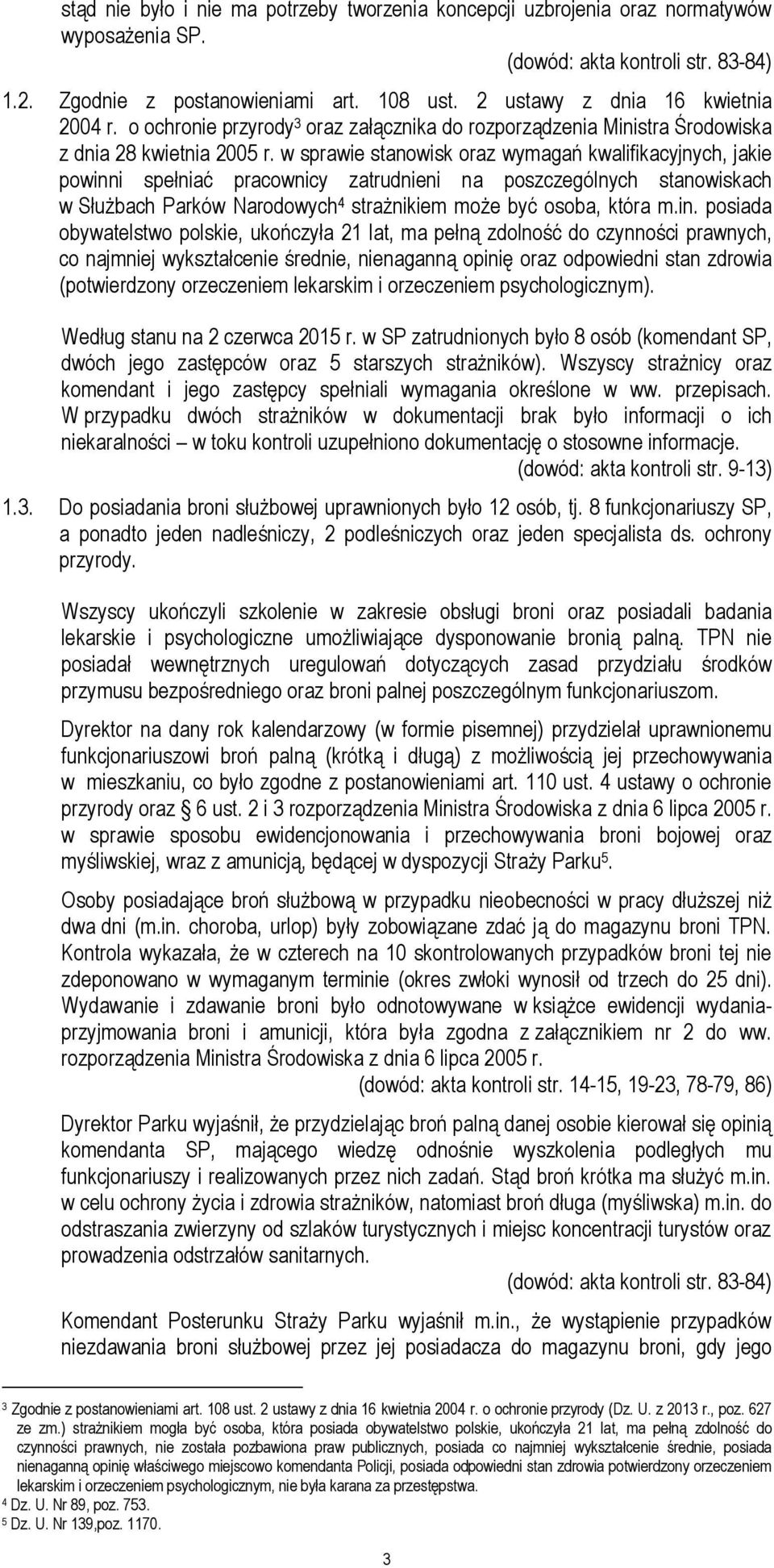 w sprawie stanowisk oraz wymagań kwalifikacyjnych, jakie powinn