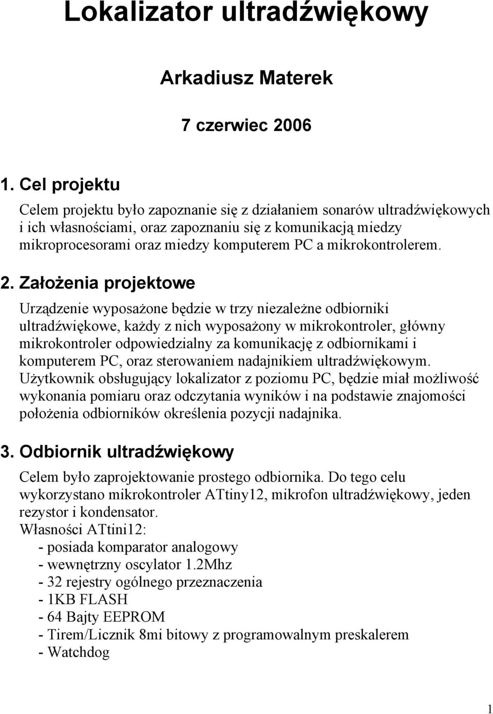 mikrokontrolerem. 2.