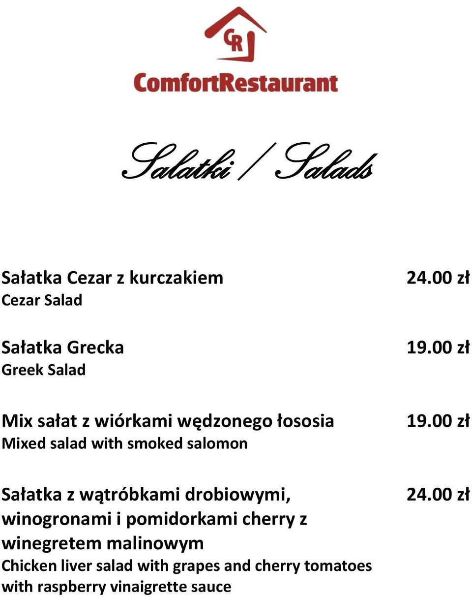 wątróbkami drobiowymi, winogronami i pomidorkami cherry z winegretem malinowym Chicken