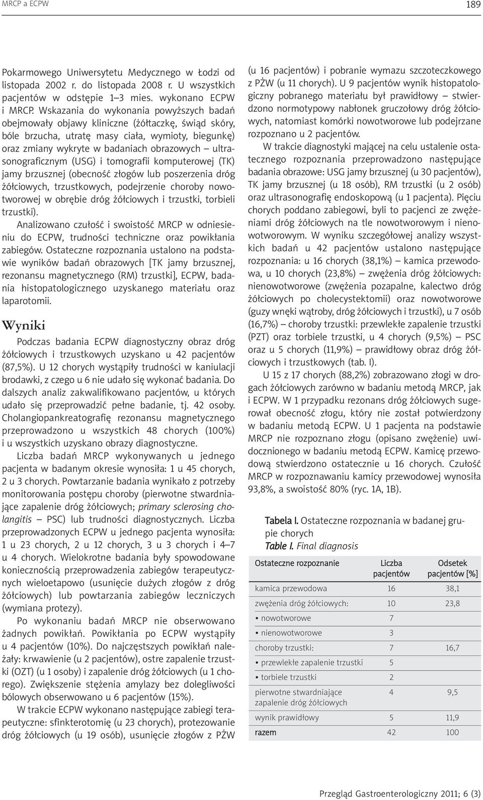 ultrasonograficznym (USG) i tomografii komputerowej (TK) jamy brzusznej (obecność złogów lub poszerzenia dróg żółciowych, trzustkowych, podejrzenie choroby nowotworowej w obrębie dróg żółciowych i