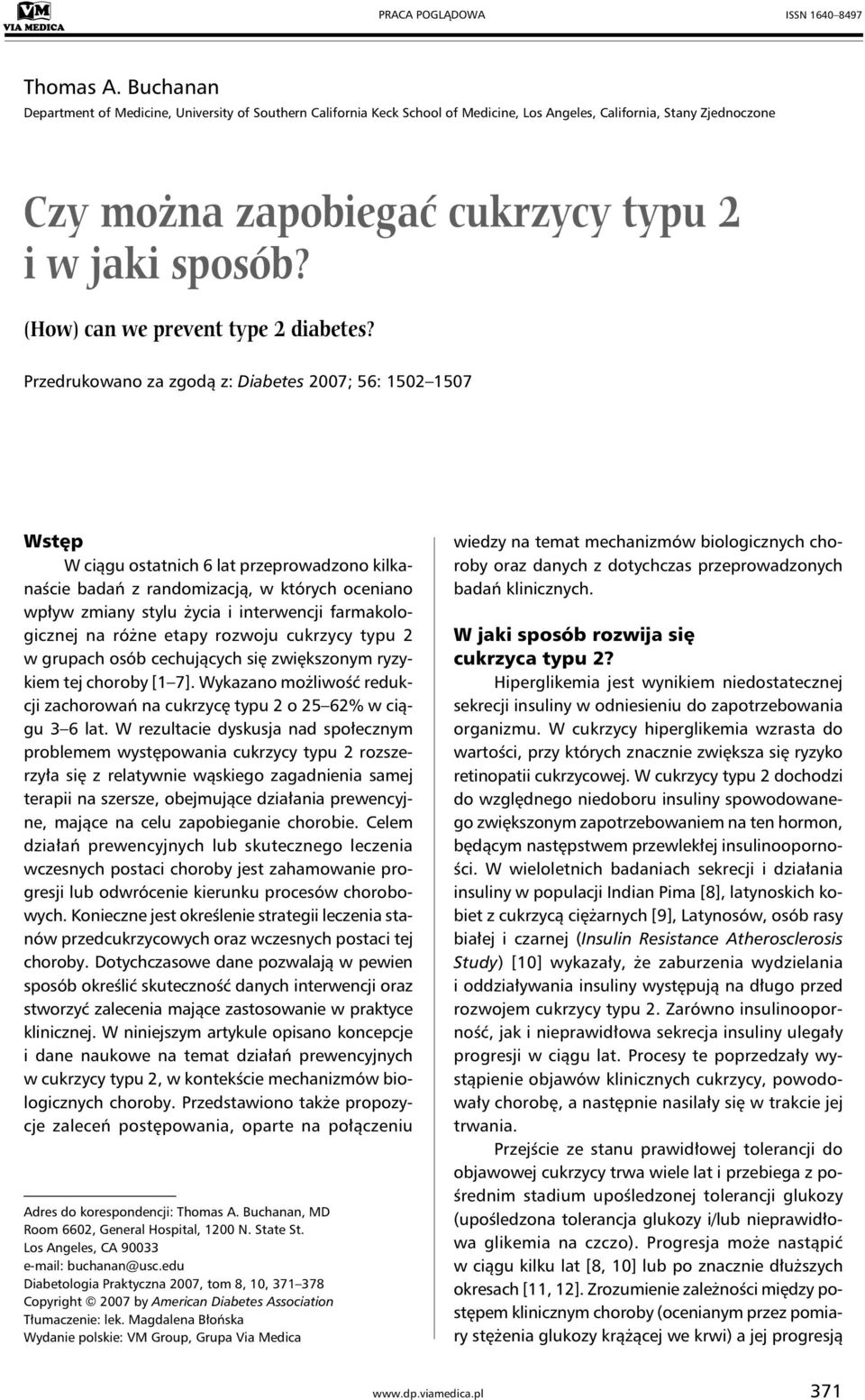 (How) can we prevent type 2 diabetes?