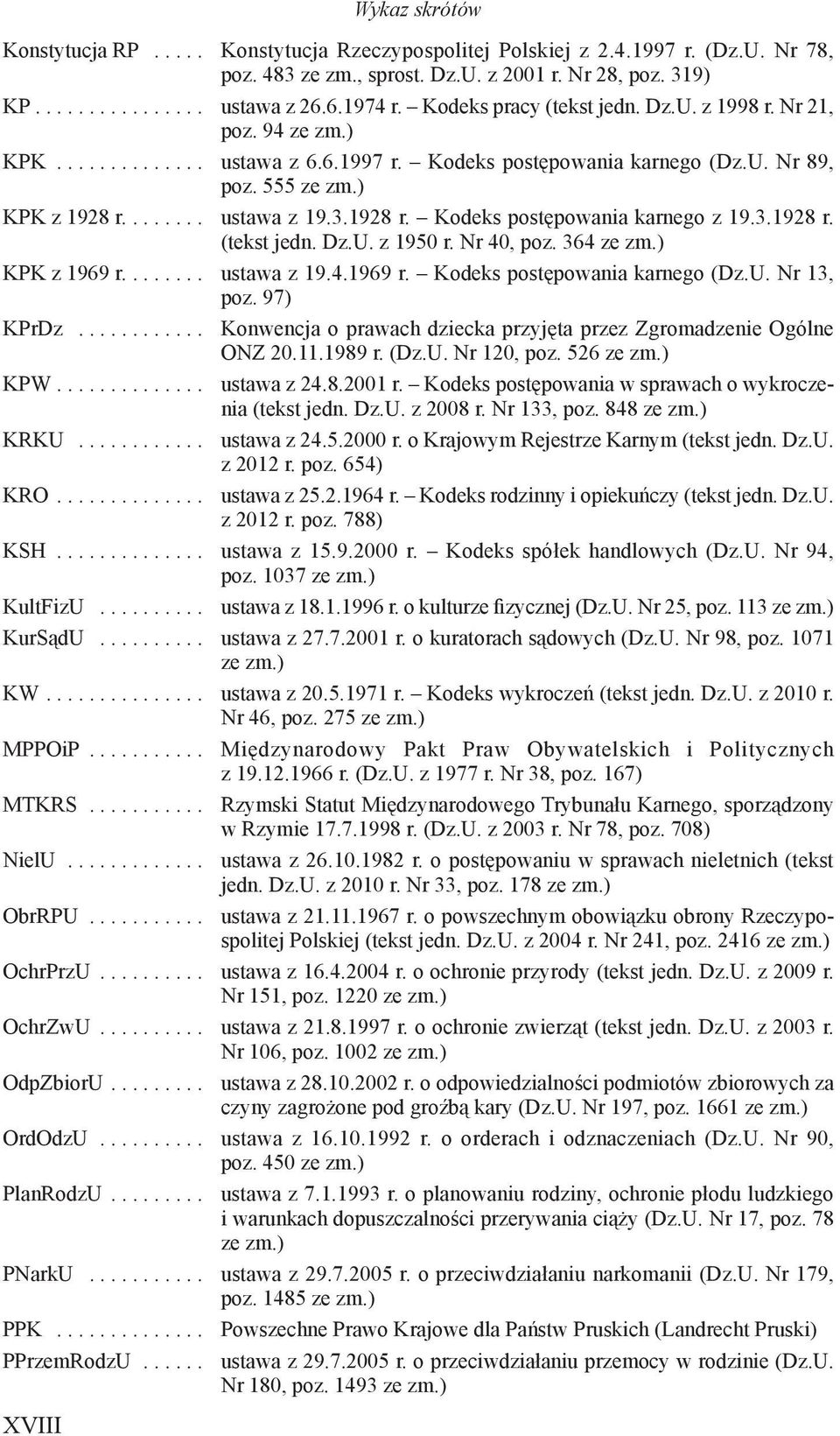 3.1928 r. Kodeks postępowania karnego z 19.3.1928 r. (tekst jedn. Dz.U. z 1950 r. Nr 40, poz. 364 ze zm.) KPK z 1969 r........ ustawa z 19.4.1969 r. Kodeks postępowania karnego (Dz.U. Nr 13, poz.