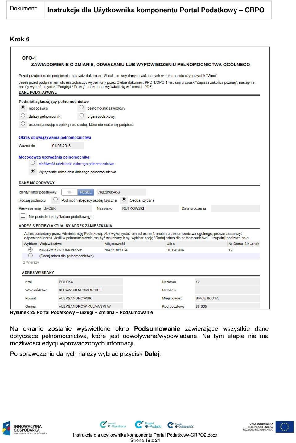 które jest odwoływane/wypowiadane.