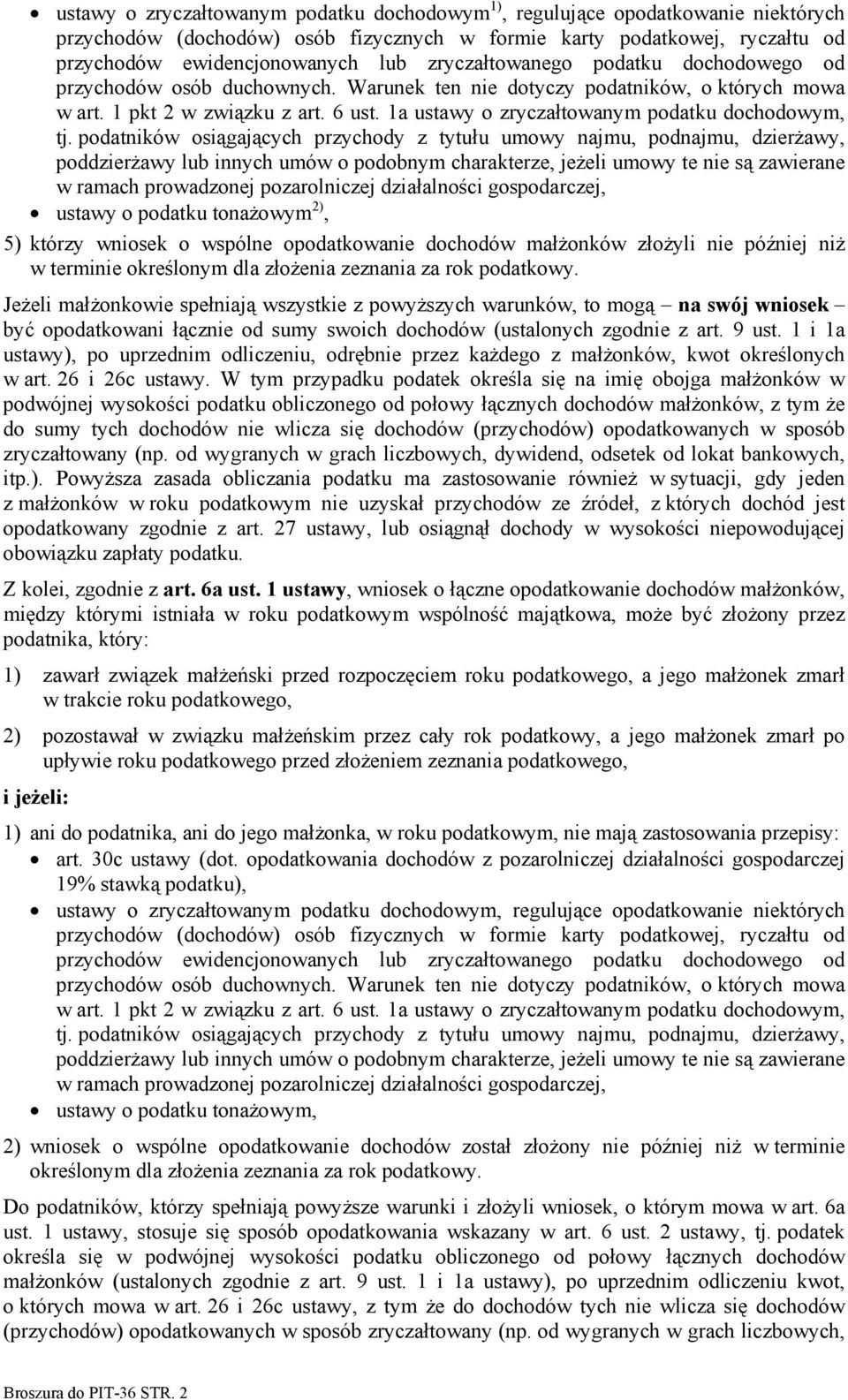 1a ustawy o zryczałtowanym podatku dochodowym, tj.
