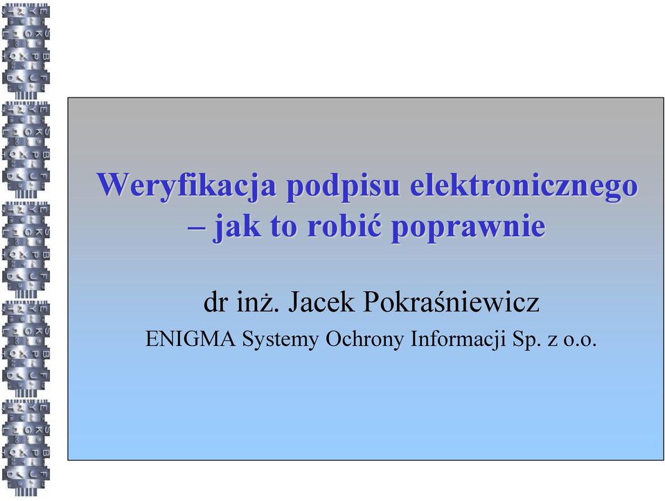 poprawnie dr inż.