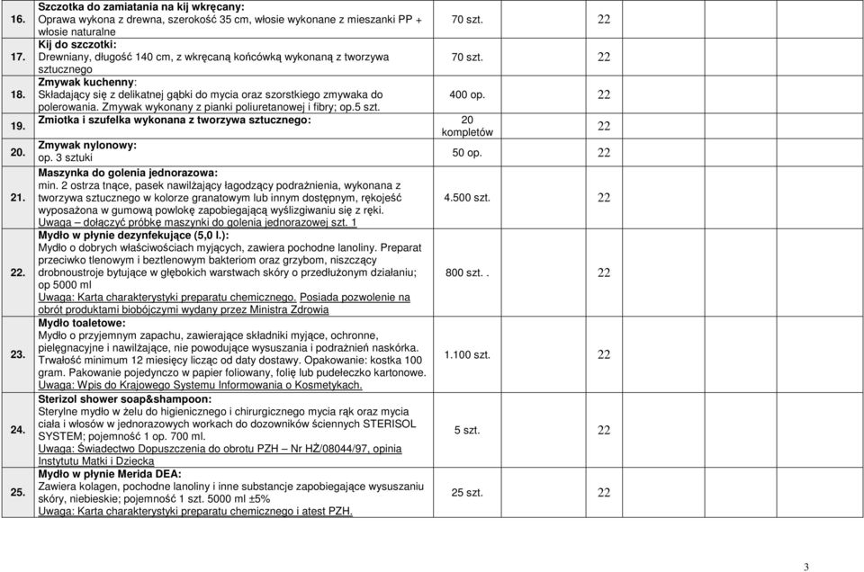 22 sztucznego Zmywak kuchenny: Składający się z delikatnej gąbki do mycia oraz szorstkiego zmywaka do 400 op. 22 polerowania. Zmywak wykonany z pianki poliuretanowej i fibry; op.5 szt.