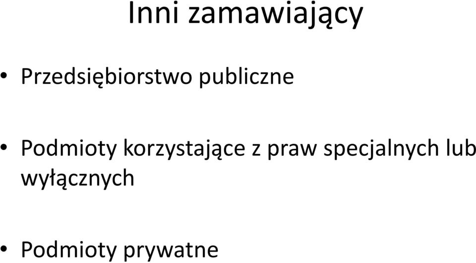 Podmioty korzystające z praw