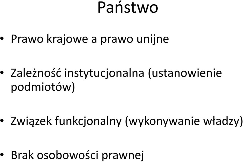 (ustanowienie podmiotów) Związek