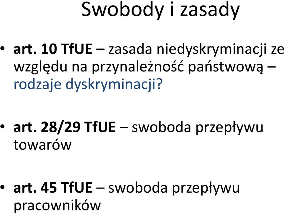 przynależność państwową rodzaje dyskryminacji?