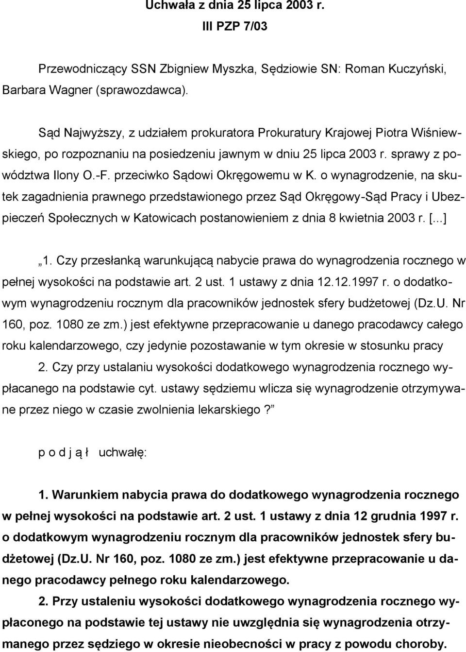 przeciwko Sądowi Okręgowemu w K.