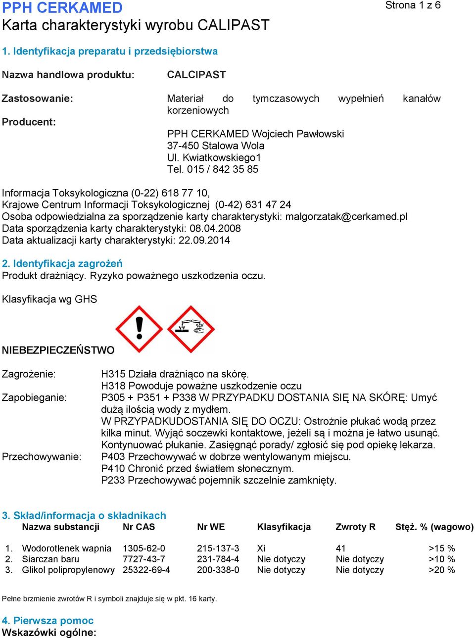 Stalowa Wola Ul. Kwiatkowskiego1 Tel.