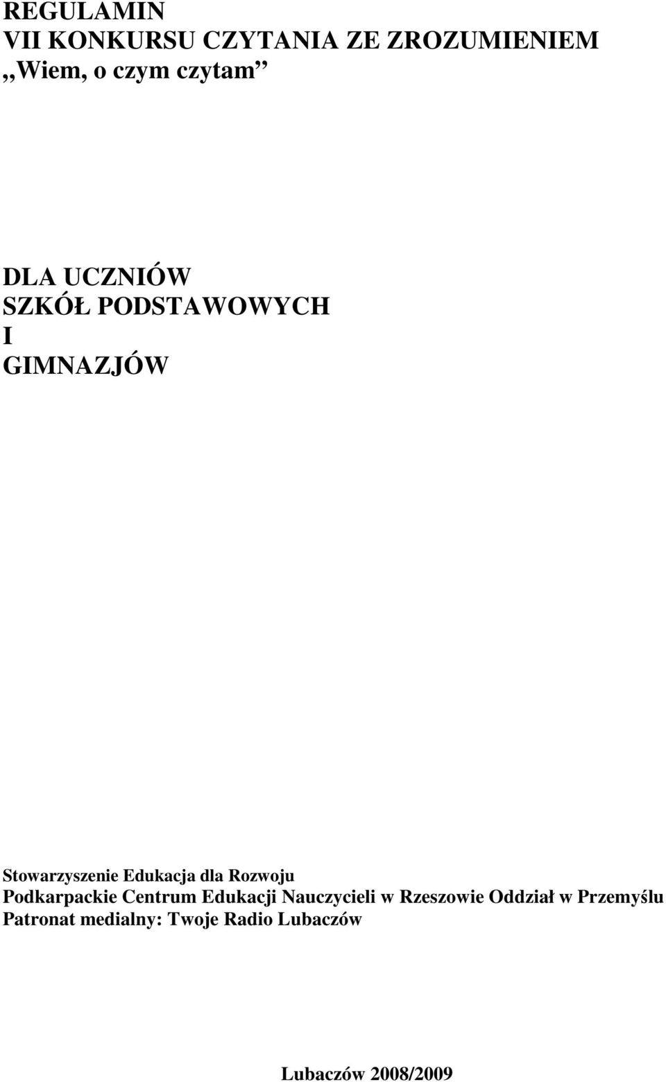 dla Rozwoju Podkarpackie Centrum Edukacji Nauczycieli w Rzeszowie