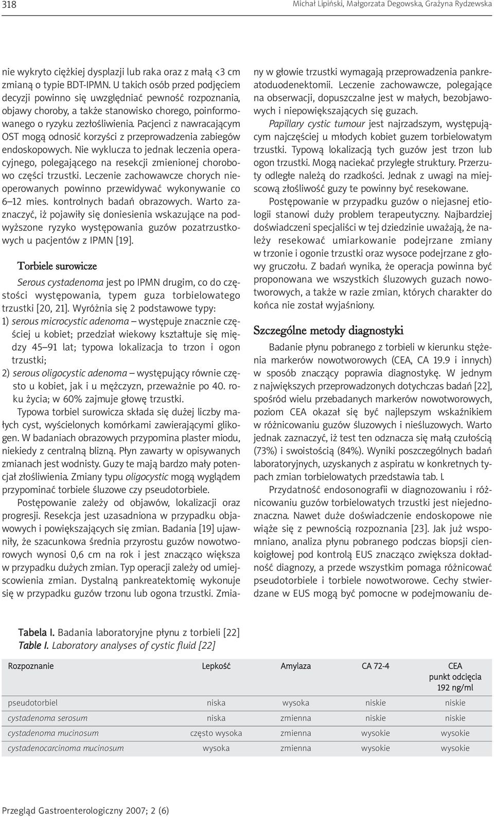 Pacjenci z nawracającym OST mogą odnosić korzyści z przeprowadzenia zabiegów endoskopowych. Nie wyklucza to jednak leczenia operacyjnego, polegającego na resekcji zmienionej chorobowo części trzustki.